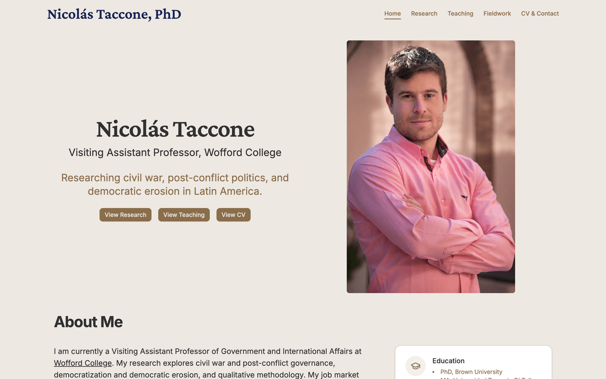 Nicolás Taccone PhD