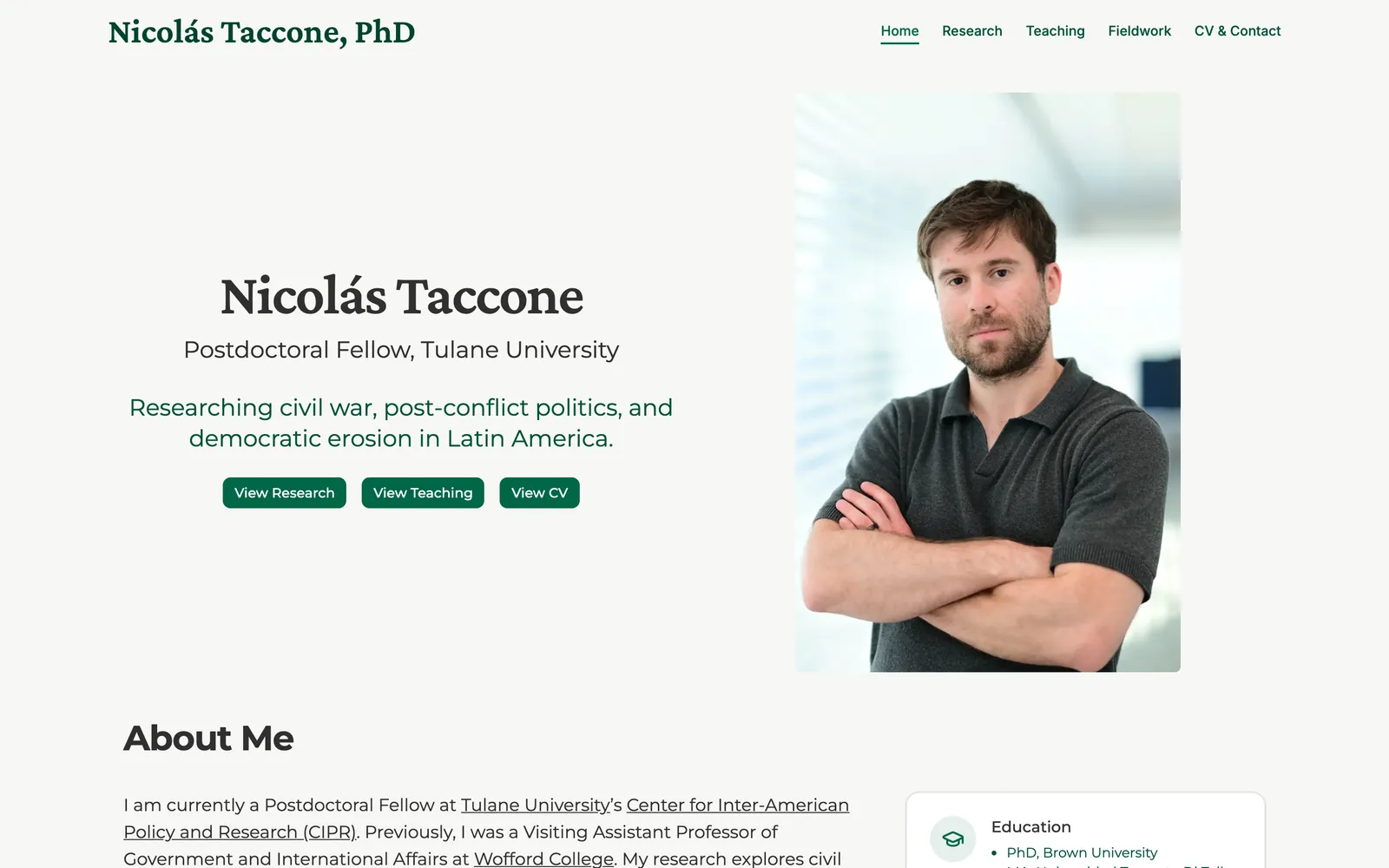 Nicolás Taccone PhD